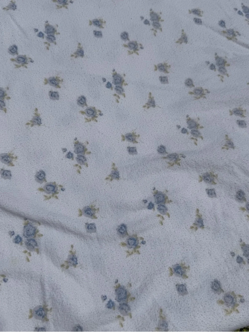 Simply Shabby Chic Misty Rose Flannel Flat Sheet F/Q Cottage Farmhouse HTF